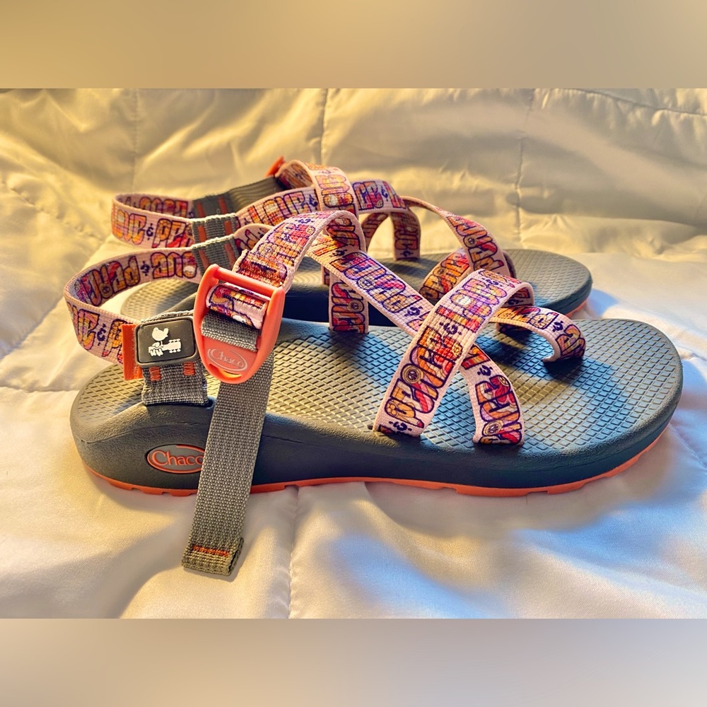 Chaco Z Cloud 2 Sandals Special Edition “Woodstock Peach Peace” - Size 10